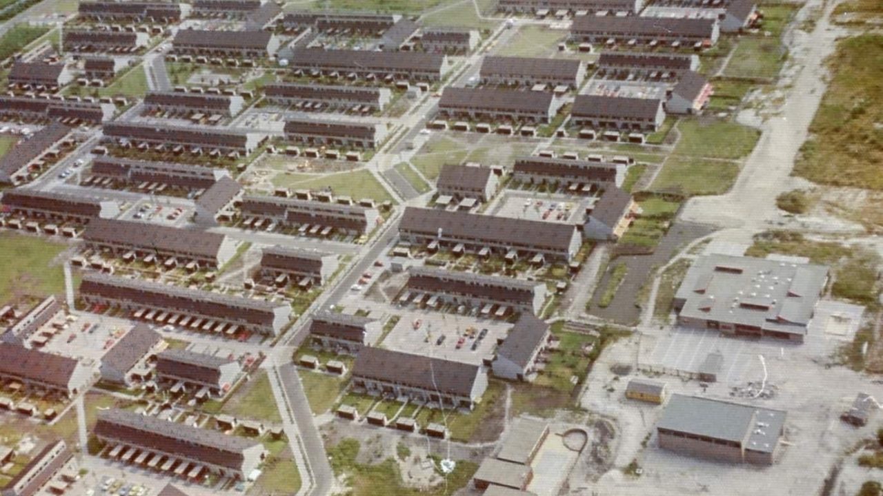 Hoevewijk luchtfoto 1975