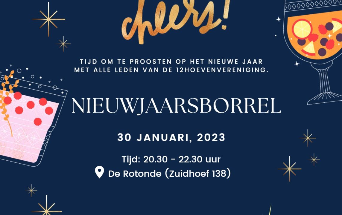 De nieuwjaarsborrel komt eraan!