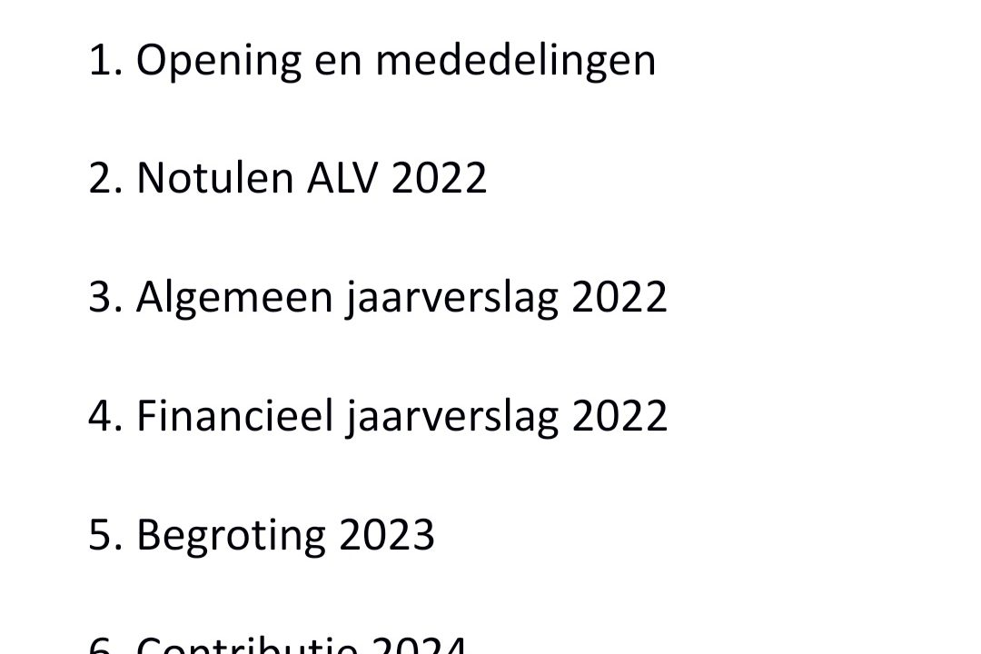 Herinnering Algemene ledenvergadering 2023